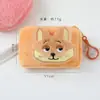 Monedero de Felpa de Conejo y Zorro de Dibujos Animados Lindo, Estuche para Auriculares, Bolsa de Almacenamiento para Estudiantes, Colgante, Encanto, Pulsera de Fleje