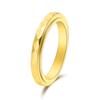 Amazon Supply Anillo Giratorio Simple de Acero de Titanio Diamantado de 3 mm de Ancho Muy Delgado Anillo de Corte para Mujer Anillo de Nicho