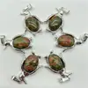 Venta Caliente Transfronteriza Joyería Europea y Americana Accesorios para Collares Cristal Natural Ágata Piedra Preciosa Colgante de Pingüino Aleación Accesorios Ecológicos