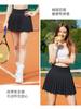 Falda de tenis de verano transfronteriza para mujer, ropa de tenis antiluz, falda pantalón, deportes de ocio, fitness, falda plisada de media longitud al por mayor