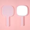 Espejo de Mano Nuevo con Esquinas Redondeadas Espejo de Maquillaje para Niñas Espejo con Logo Personalizado Espejo con Mango de Plástico Portátil Venta al por Mayor Espejo Pequeño