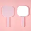 Espejo de Maquillaje Nuevo Estilo Forma Irregular Pequeña, Espejo de Tocador Portátil, Espejo de Plástico de Alta Definición, Espejo de Belleza de Mano para Niñas