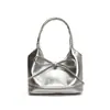 Bolso de Hombro de Cuero Aceitado y Encerado de Alta Calidad con Textura, Transfronterizo, Grande y Pequeño, Bolso de Hombro Elegante y Versátil con Lazo a la Moda para Mujer