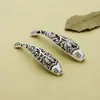 Prata 925 esterlina oca cotovelo peixe DIY pulseira artesanal acessórios de joias com contas material atacado