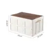 Exportar alta calidad se puede usar como mesa temporal Tablero tapa de madera caja plegable caja de plástico caja portátil para coche caja de camping