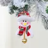 Colgante de Muñeco de Navidad Estilo Nuevo con 2 Cascabeles Decoración Navideña Colgante para Árbol de Navidad