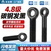 Tornillo Giratorio Ennegrecido Gb798 Acero al Carbono Perno Giratorio Negro Anillo de Elevación Tornillo Ojo de Pez con Agujero Tornillo de Perno Giratorio