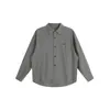 MAOQIAOYI Camisa de Rayas Estilo Retro Old Money para Hombre Versátil Casual Top Ropa de Abrigo Camisa de Manga Larga LOOK20