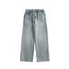 CATTEE nova moda americana lavado jeans reto masculino versátil solto simples casual calças moda