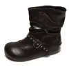 Botines de correa con hebilla estilo retro para mujer, moda otoño e invierno 2026, botas de plataforma con remaches, botas de moda cómodas, botas elásticas