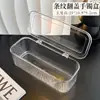 Caixa de armazenamento de pulseira portátil transparente anti-oxidação para pulseiras de cristal, joias e pulseiras