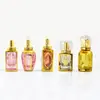 Botella de Perfume de 30ml Vidrio Electroplateado Empaque de Aceite Esencial Botella de Vidrio Vacía Botella Recargable Botella con Atomizador Cosmético Capacidad Pequeña