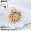 Nuevos Accesorios de Collar con Candado Ruyi Hueco Estilo Chino Colgantes Ornamentos de Filigrana Estilo Nacional Colgantes de Perla al por Mayor