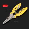 Alicate Multifuncional Luya Aço Inoxidável Boca Curva Alicate de Pesca Alicate de Anzóis Tesoura de Pesca Alicate de Anzóis Ferramenta de Controle