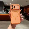 Adequado para iPhone 18 Pro Max, capa de telefone magnética com sensação de pele fosca, capa protetora de cobertura total colorida da Apple 17 15