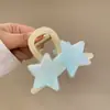 Pinza de tiburón de tamaño mediano para mujeres con cabello fino, para crear un recogido de media altura elegante, pinza de garra sofisticada y delicada para la parte posterior de la cabeza