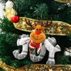 Colgantes de Tela Navideños, Muñecos Navideños, Colgantes Pequeños, Colgantes para Árbol de Navidad, Decoraciones, Colección de Colgantes Pequeños para Regalo