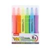 Plumón Resaltador de una Sola Punta Marcador Fluorescente para Estudiantes para Usar para Repaso y Resaltar Puntos Clave, de Color Claro, Gran Capacidad, Pluma Especial para Journaling
