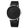 Reloj de Malla Fina de Moda Simple y Tendencia para Hombre, Personalizado de Fábrica para Comercio Exterior, Reloj de Cuarzo