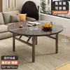 Mesa Redonda para Uso Doméstico, Mesa Plegable Rústica, Mesa Redonda Especial para Comedor para Restaurantes y Puestos de Comida, Mesa Baja Simple para Apartamentos Pequeños para 10 Personas