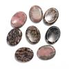 Pedra Semi-Preciosa Oval 35*45*10mm Cristal Rosa Pedra do Polegar Pedra da Preocupação Pedra de Massagem para Palma da Mão Sem Preocupações Pedra Semi-Preciosa