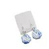 Nuevos Pendientes de Cerámica Azul y Blanco Estilo Chino Jingdezhen, Pendientes de Plata 925 Estilo Antiguo de Alta Gama, Lujo Accesible y Pendientes de Alta Gama