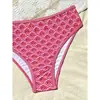 Novo Maiô Sexy para Mulheres, Bikini para Fontes Termais Praia Amazônia, Roupa de Banho Europeia e Americana, Estampado Azul Rosa Vermelho