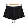 Verano 2025 Nuevos Shorts Bajos de Wafflick BM Estilo Europeo y Americano para Mujer Estilo Americano Chica Atrevida Cordón Pierna Ancha Casual Pantalones Cortos Ajustados