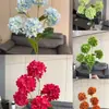 Flor de Hortensia de Caramelo de 5 Cabezas, Rama Única Estilo Coreano, Flor Artificial de Boda, Decoración de Flores Artificiales, Arreglo Floral, Diseño de Escena de Hotel
