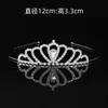 Diadema Coreana de Aleación con Pedrería para Niñas, Corona de Amor Tridimensional de Princesa para Fiesta de Baile, Tocado de Novia para Boda, Transfronterizo