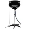 Lavabo vertical portátil transfronterizo para champú para belleza y peluquería, lavabo de champú ajustable de pie con elevación y soporte para ducha