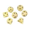 Dados Poliedros Naturales de Jade Limón al por Mayor Dungeons and Dragons Juego de Mesa Coc Juego Casual Dados Z02 Set