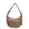 Bolsa de Ombro de Veludo Cotelê Moda Feminina Bolsa Transversal Grande Capacidade Cor Sólida Bolsa de Tecido Simples para o Trabalho Estudante Bolsa de Aula