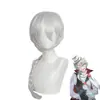 [Tongchuan] Perro salvaje Wenhao Nikolai gogoli peluca de cosplay trenza retorcida blanco plateado cosplay