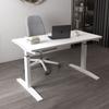 Escritorio Simple de Madera Maciza Viga Ajustable Escritorio de Computadora para el Hogar Banco de Trabajo Aprendizaje Escritura Mesa con Elevación Eléctrica