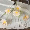 5 Margaridas Pequenas, Camomila, Cosmos, Crisântemo Holandês, Buquê Artificial, Crisântemo Selvagem, Enfeites de Decoração para Casamento e Casa, Flores de Seda