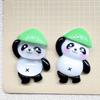 Tarjeta grande panda joyería diy material hecho a mano flor de zapato accesorios parche de sombrero tocado accesorios de resina venta al por mayor