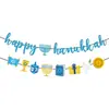 Decoraciones para Fiesta de Hanukkah de Amazon Guirnalda de Tirar Banner para Fiesta de Año Nuevo Judío Adorno Colgante