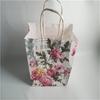 Bolsa de embalaje personalizada de fábrica para bebida de té con leche para llevar, bolsa de compras con fondo cuadrado, bolsa de regalo con fondo de tarjeta blanca, bolsa de papel