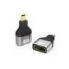 Conector HDMI 2.1 para computadora, decodificador de TV, monitor, proyector, adaptador en ángulo, aleación de aluminio, 8K