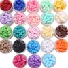 Tetris Acrílico Cuentas Sueltas Color Sólido DIY Perforadas Pulsera Colorida Cadena de Teléfono Accesorios Decorativos Mayoreo