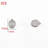 Venta al por mayor del fabricante Acero Inoxidable Presión de Aceite Colgante Cabeza Humana DIY Estilo Europeo y Americano Colgante Personalizado Accesorios de Joyería DIY