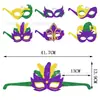 Amazon Transfronterizo Decoración de Fiesta de Carnaval Mardi Gras Gafas Brillantes Accesorios Divertidos para Fotos de Fiesta