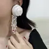 Collar y Pendientes de Malla con Flores y Borlas Estilo Puro Deseo Soñador Accesorios Dulces Súper Hada para el Cuello Joyería de Alta Calidad