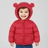 865 Estilo Nuevo Chaqueta de Algodón con Bolsillo para Bebé Abrigo de Algodón para Niños Chaqueta con Capucha de Orejas Cálida de Invierno para Niños y Niñas