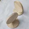 Pino redondo madera maciza redondo semicircular DIY modelo material de manualidades madera en bruto se puede perforar pino Tung