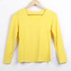 Camiseta de otoño de talla grande para mujer, estilo coreano, holgada, adelgazante, con base modal, color verde, con hojas, amor verdadero, cómoda, ajustada, de manga larga.
