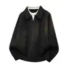 Suéter Juvenil Delgado Estilo Nuevo 2026 para Hombre, Falso Dos Piezas, Cuello Redondo Pullover, Holgado, Estilo Pareja, Tejido, Color Sólido