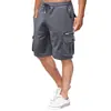 2023 Comercio Exterior Verano Multicolores Pantalones Cortos de Trabajo Holgados Talla Grande Pantalones de Longitud Media Pantalones de Trabajo Multibolsillos Transfronterizos para Hombre