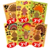 Festa de Ação de Graças Cartoon Toy Sticker Dia de Ação de Graças Sticker Set Crianças Dia de Ação de Graças Atividade Turquia Sticker